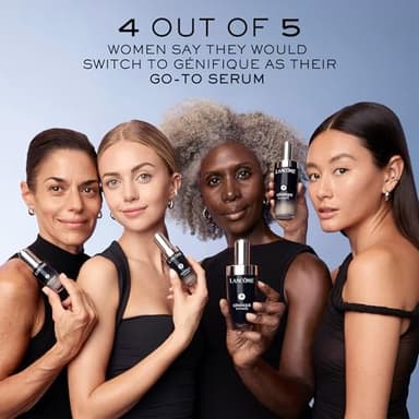 Lancôme Génifique Ultimate Dual Recovery Face Serum- Anti-Aging Serum Visibly Improves Fine Lines, Rough Texture, Plumpness and Even Skintone - with Beta Glucan and, Hyaluronic Acid - 1 Fl Oz - Image 9