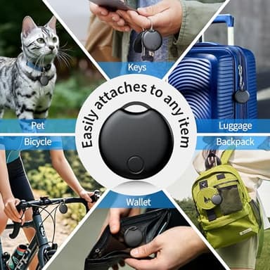 Air Tracker Tags-4 Pack for Android, Bluetooth Tracker Works with Google’s Find Hub | Android Only | Replaceable Battery | Water- Resistance | Item Finder for Luggage, Wallet, Dog, Key,Suitcases - Image 7