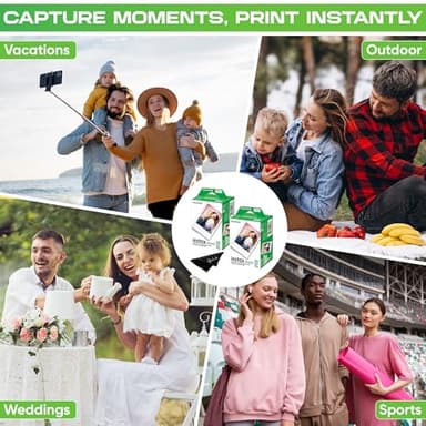 Fujifilm Instax Mini Film - Twin Packs (40 EXP Total), ISO 800, Compatible with Instax Mini Evo, 12, 11, 9 Models - Image 4