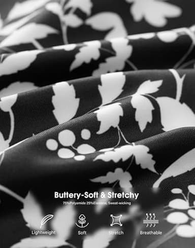 Viodia 25" Knee Length Skorts Skirts for Women with Zipper Pockets Stretchy Modest Aline Midi Skort for Casual Summer Travel - Image 6