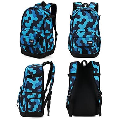 rickyh style School Backpack Travel Bag for Men & Women Lightweight College Back Pack with Laptop Compartmen - Image 3