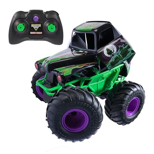 Monster Jam, Official Smash & Bash Grave Digger Remote Control Indoor & Outdoor Vehicle, 1:15 Scale Repairable Monster Truck, Kids Toys for Boy and Girls Ages 4 and up - Image 1