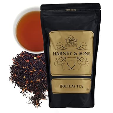 Harney & Sons Holiday Tea with Citrus, Clove, Cinnamon, Almond Flavors | 16oz of Loose Black Tea - Image 1