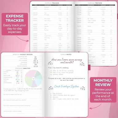 Clever Fox Budget Planner - Expense Tracker Notebook. Monthly Budgeting Organizer, Finance Logbook & Accounts Book, Bill Tracker, A5 (Hot Pink) - Image 4