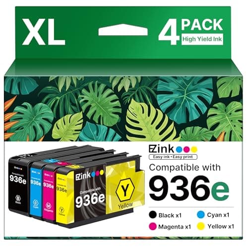 936XL 936e 936 Ink Cartridges for HP Printers Replacement for HP 936 Ink Cartridges Combo Pack Work with OfficeJet Pro 9125e 9120e 9730e 9130 9135e 9122e 9128e 9110b 9120b 9130b 9130e Copier/Scanner - Image 1