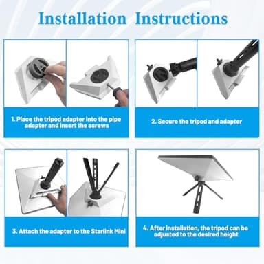 Starlink Mini Mount,starlink Mini Tripod,Comes with Starlink Mini Tripod Adapter, A Four-Position Height-Adjustable Tripod That You Can Take with You Anywhere! - Image 3
