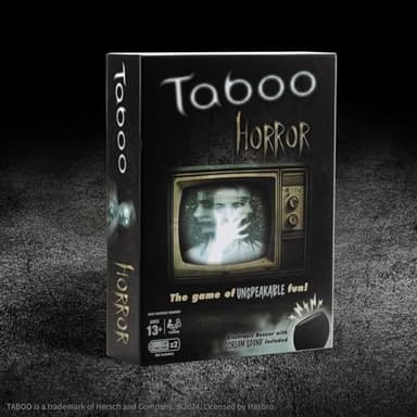 Taboo: Horror Edition Party Board Game, Horror Genre Themed Trivia Word Game with Screaming Buzzer, Game for 2 Players or More, Fans of Horror Themed Films & Culture, Ages 13 and Up - Image 6