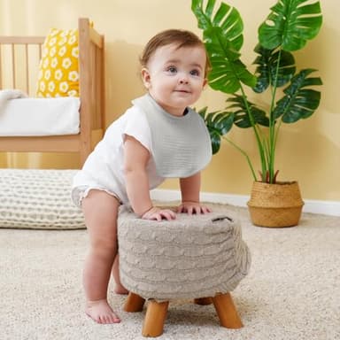 Kewlife gift Muslin Baby Bibs 6-Pack Baby Drool Bandana Bibs for Baby Girls Boys Infant Newborn Toddler Drooling and Teething (Macaron Pink) - Image 5