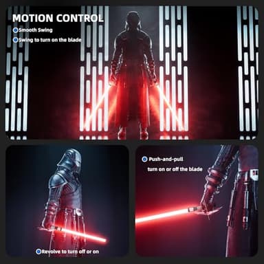 Saberforms Lightsaber Dueling Light Saber with 12 RGB Colors 16 Sound Fonts and Motion Control, Force FX Lightsabers with Premium Metal Handle and Replaceable Blade, Light Sabers for Adults, Kids - Image 7