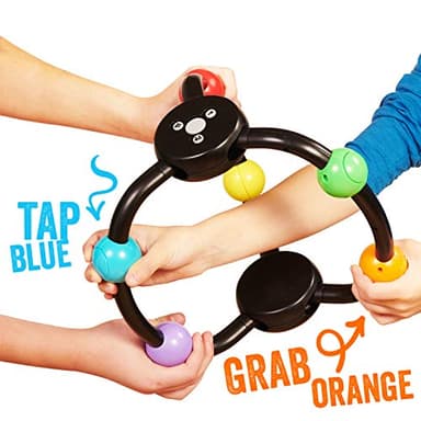 Hands Full! - an Interactive Family Game of Twisted Challenges and Tangled Fun - Grab, Tap and Twist but Don't Let Go or You Lose! - 3 Games in 1, for ages 8 YEARS & UP - Image 2