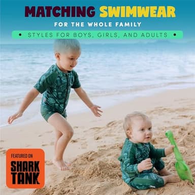 SwimZip Boys' Long-Sleeve UPF 50+ Swimsuit for Baby, Toddler, & Little Boys - Image 6