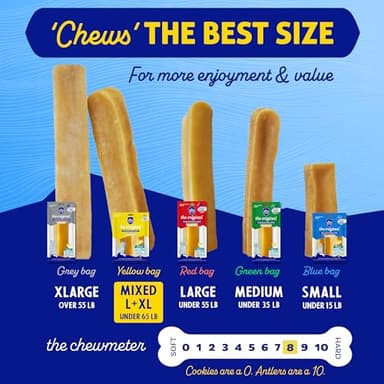 Himalayan Dog Chew Original Yak Cheese Dog Chews, The Better-For-You Chew, 100% Natural, Long Lasting, Healthy Safe Dog Treats, Lactose & Grain Free, Protein Rich, For Dogs 65 Lbs & Smaller, 5-Count - Image 5