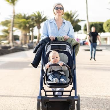 Momcozy Stroller Cooling Pad | Universal Soft Cooler Pad, Breathable & Adjustable Car Seat Liner | Detachable 2-Piece Cooling Cushion | Fits Strollers, Car Seat, High Chair, Bassinet, Swing - Image 2