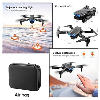 2025 Foldable Drone with 1080P Dual Camera for Adults, RC Quadcopter WiFi FPV Live Video, Altitude Hold, Beginner One Key Take Off/Land -E99 - Image 6