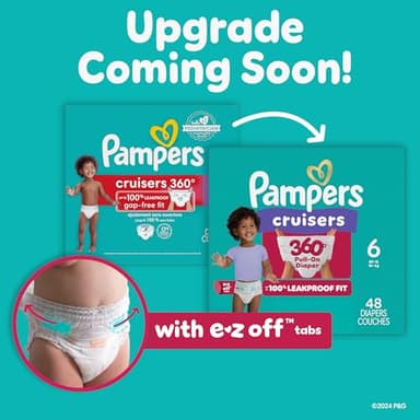 Pampers Diapers - Cruisers 360 - Size 7, 17 Count, Babyproof up to 100% Leakproof Pull-On Diaper (Packaging May Vary) - Image 5