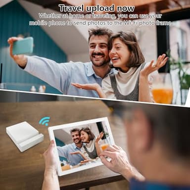 FRAMEO 10.1 Inch WiFi Digital Photo Frame with 5000mAh Battery,1280x800 HD IPS LCD Touch Screen,Auto-Rotate Portrait and Landscape,32GB Storage,Share Moments Instantly via Frameo App from Anywhere - Image 8