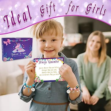 Charm Bracelet/Jewelry Making Kits for Kids Girls,Unicorn Birthday Gifts,Arts Crafts Toys for 5 6 7 8 9 12 Years Old Girls - Image 6