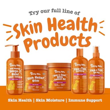 Zesty Paws Wild Alaskan Omega-3 Blend Pollock + Salmon Oil for Dogs and Cats- Skin and Coat Support, Omega 3 Supplement for Pets, 32oz - Image 7