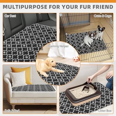 KOOLTAIL Washable Pee Pads for Dogs, 2 Packs Super Absorbent Leakproof & Non-Slip Dog Pee Pad Extra Large, Reusable Puppy Training Pads Waterproof, Pet Mat Rug for Whelping,Floor,Crate,Cats, 36"x41" - Image 7