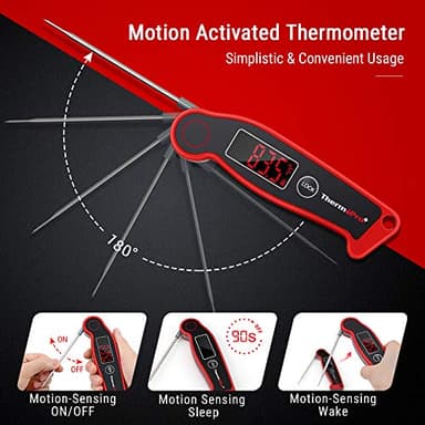 ThermoPro TP19 Waterproof Digital Meat Thermometer for Grilling with Ambidextrous Backlit & Thermocouple Instant Read Kitchen Cooking Food Thermometer for Candy Water Oil BBQ Grill Smoker - Image 5