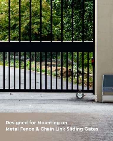 CO-Z 6" Heavy Duty Sliding Gate Wheel for Metal Tube Gate, 600 lb Capacity Chain Link Fence Gate Wheel, Undermount Rolling Sliding Gate Double Wheels, 1Pc - Image 2