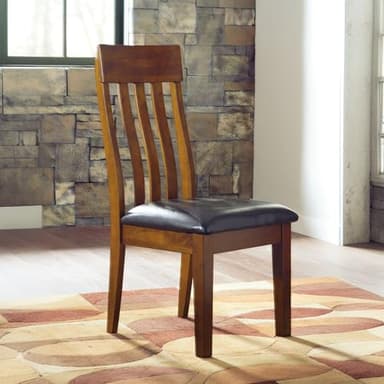 Signature Design by Ashley Ralene Rake Back 19" Dining Room Chair 2 Count, Medium Brown - Image 2