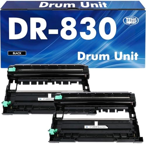 DR-830 DR830 Drum Unit Black 2 Pack Compatible Replacement for Brother DR830 DR 830 DR-830 for HL-L2400D L2405W L2460DW L2460DWXL L2865DW L2480DW DCP-L2640DW MFC-L2807DW L2820DW L2820DWXL Printer Ink - Image 1