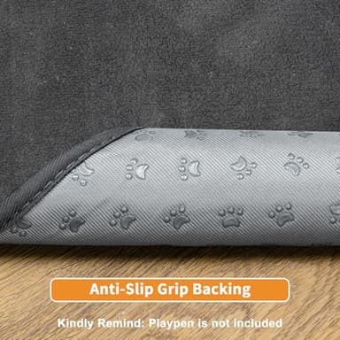 Dog Pee Pad Washable Extra Large, Instant Absorb Thicker Training Pads Non-Slip Pet Playpen Mat, Waterproof Reusable Floor Mat Ideal for Puppy Senior Dog Whelping Incontinence Housebreaking 65x48 Inch - Image 3