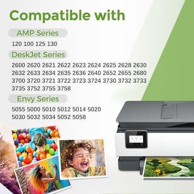 65XL Ink Cartridges Black/Color Combo Pack Replacement for HP Ink 65 HP65 XL HP65XL use for 5000 5055 3755 3700 3772 3722 2600 2622 3752 2652 2655 2640 5052 5010 Printer High Yield (2 Pack) - Image 2