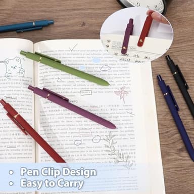 FIOVER Colored Pens, 12 Pack Colorful Gel Pens, Quick-Dry 0.7mm Medium Point for Journaling, Note Taking, Doodling, Aesthetic Office School Supplies, Gifts for Women Men - Image 6