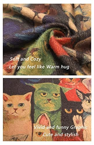 YESNO Women Christmas Sweater Graphic Printed Oversized Pullover Sweaters Casual Loose Knit Tops XL S01 CR01 - Image 4