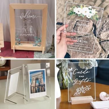 2 Pieces 5" x 7" Cast Plexiglass Sheet -1/8" Thick Clear Acrylic Sheet Clear Plastic Sheet, for Sign,Craft, Photo Frame, DIY Display Projects - Image 5