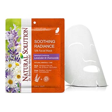 Natural Solution Soothing Radiance Silk Facial Mask With Lavender & Chamomile,Deep Pore Cleansing Face Mask,Instant Brightening and Hydrating - 10 PK - Image 2
