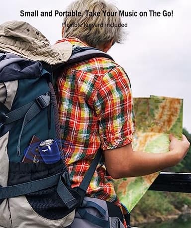 Small Speaker, Bluetooth Speaker with 360°HD Stereo Sound and Robust Bass, Mini Speakers with Hands-Free Call, IP67 Waterproof, Portable Speakers for Shower, Room, Car, Trip, Ideal Gift for Men, Women - Image 6