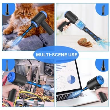 Meudeen Air Duster - Computer Vacuum Cleaner - for Keyboard Cleaning - Cordless Canned Air - 110000RPM Powerful PC Cleaner(VC08) - Image 6