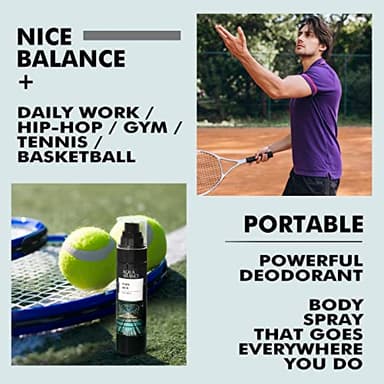 AQUA BLANCE Deodorizing Body Spray for Men, Mens Body Refreshing Spray, Fragrance Mist, Pack of 3, Each 3.4 Fl Oz, Total 10.2 Fl Oz - Image 5