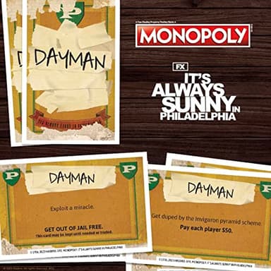 Monopoly It’s Always Sunny in Philadelphia | Officially Licensed Monopoly Board Game | Award Winning FX Sitcom - Image 8
