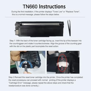 TN660 Toner Cartridge Replacement Compatible for Brother TN 660 TN-660 TN630 High Yield to use with HL-L2380DW HL-L2320D HL-L2340DW DCP-L2540DW MFC-L2700DW MFC-L2720DW Printer (Black, 4 Pack) - Image 5