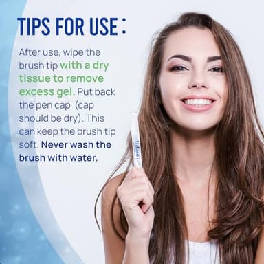VieBeauti Teeth Whitening Pen (3 Pcs), 30+ Uses, Effective, Painless, No Sensitivity, Travel-Friendly, Easy to Use, Beautiful White Smile, Mint Flavor - Image 5