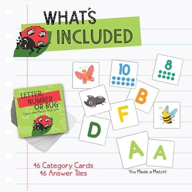 Briarpatch, Letter Number or Bug Game, Early Preschool Learning for Toddlers, Kindergarten and 1st Grade - Image 6