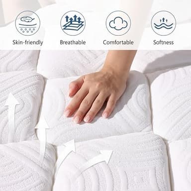 DEHIJU Full Size Mattress, 10 Inch Hybrid Memory Foam Full Mattress in a Box, Medium, Pressure Relief, CertiPUR-US - Image 2