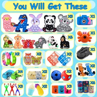Kiss Monkey 640 PCS Prize Treasure Box Toys for Classroom, Party Favors for Kids, Fidget Toys Bulk, Goodie Bags Stuffers for Kids, Birthday Gifts, Pinata Stuffers, Carnival Prizes - Image 2