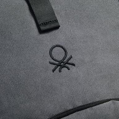 United Colors of Benetton Be Rolltop Laptop Backpack, Anthracite - Image 6