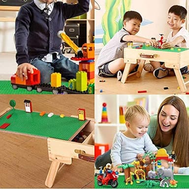 LVHERO 8 Pack Classic Baseplates Building Plates for Building Bricks 100% Compatible with All Major Brands-Baseplate, 10" x 10", Multicolored - Image 5