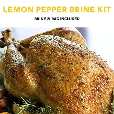Fire & Flavor Lemon Pepper Turkey Perfect Brine - Turkey Brine Kit with Bag for Roasting, Grilling, Smoking, and Frying - Brining Seasonings for Cooking and Turkey Brine Bag - Turkey Brine and Rub Kit - Image 2