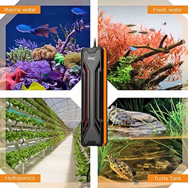 hygger Aquarium Heater 300W/500W/800W/1000W, Submersible Fish Tank Heater with Digital LED Controller and Intelligent Leaving Water Automatically Stop Heating System, for Freshwater and Saltwater - Image 7