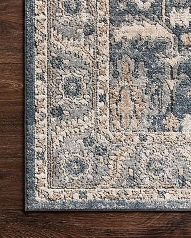 Loloi Teagan Collection TEA-03 Denim/Pebble 9'-9" x 13'-6" Area Rug, Large, Soft Neutral Rug, High-Traffic for Living Room, Bedroom, Home Office, Dining Area - Image 10