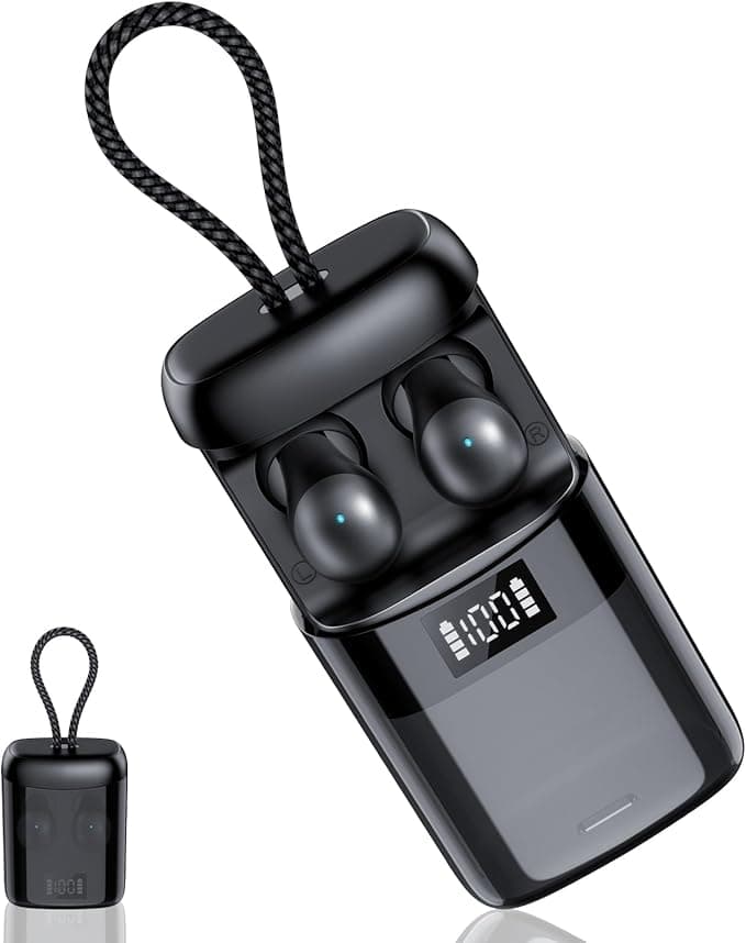 2026 Sleep Earbuds Bluetooth 6.0 in Ear, Mini Sleep Headphones with Sleep Monitor and APP, Small Earplugs for Side Sleepers, 48H Playtime Sleep Earphones with Sleep Mode, Personal Alarm, Black - Image 1