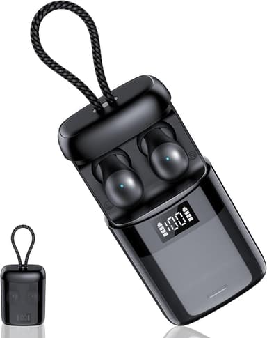 2026 Sleep Earbuds Bluetooth 6.0 in Ear, Mini Sleep Headphones with Sleep Monitor and APP, Small Earplugs for Side Sleepers, 48H Playtime Sleep Earphones with Sleep Mode, Personal Alarm, Black - Image 1