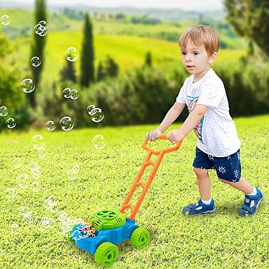 ArtCreativity Bubble Lawn Mower for Toddlers 1-3, Kids Bubble Machine for 1 Year Old Boy Gifts, Bubbles Blowing Push Toys for Kids, Summer Outdoor Gardening Toys for Birthday Gifts Boys & Girls - Image 2
